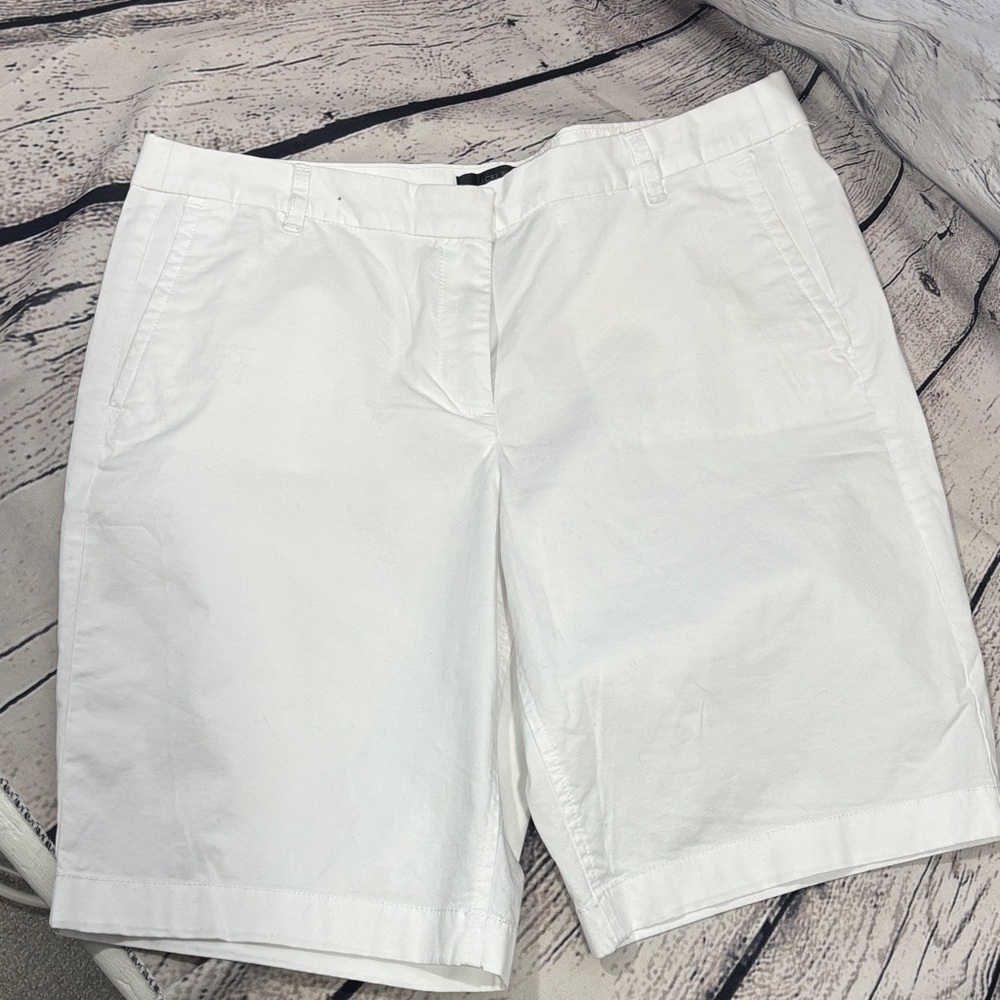 J Crew White Women's Bermudas
